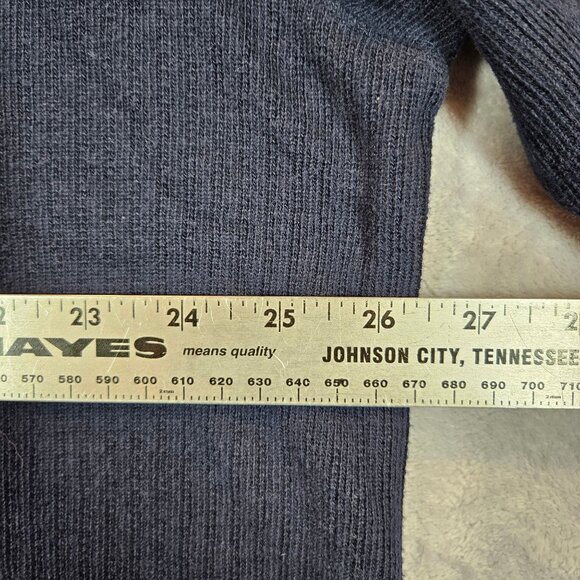 Club Room By Charter Club Mens XXL Dark Blue  Ribbed Knit Sweater Cotton Casual - Picture 4 of 10